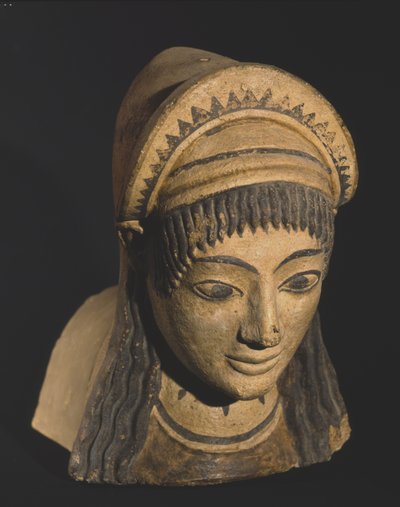 Antefix mit dem Kopf einer Frau von Roman